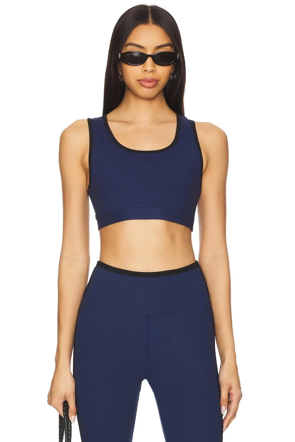 Ribbed Two Tone Gym Bra