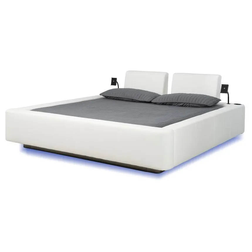 Cassie Party White King Platform Bed