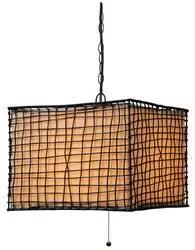 Photon Lighting Trestle 16" Blackened Bronze 1-Light Outdoor Pendant Light