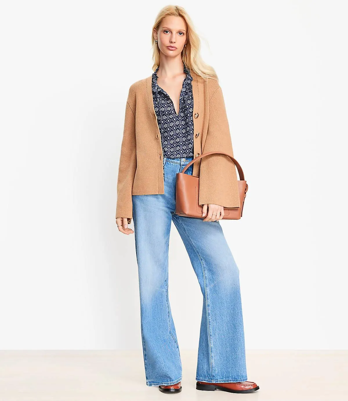 Wide Sleeve Sweater Jacket