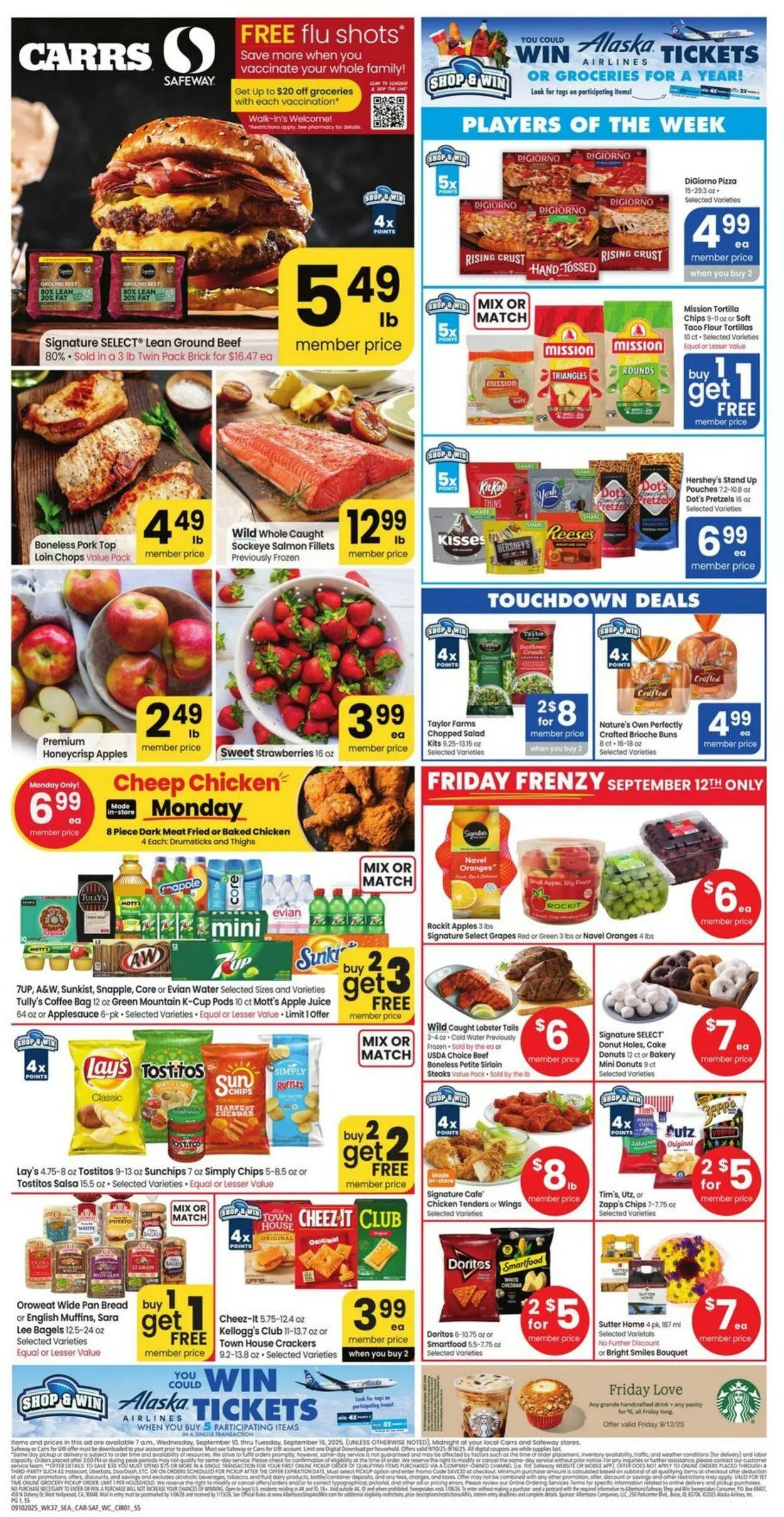Weekly ad Carrs from September 10 to September 16 2025 - Page 1