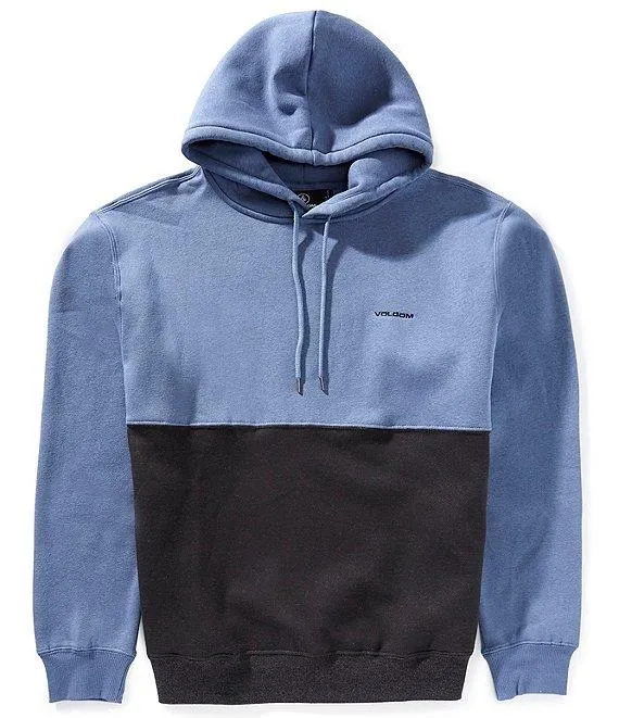 Long Sleeve Divided Brushed Fleece Hoodie