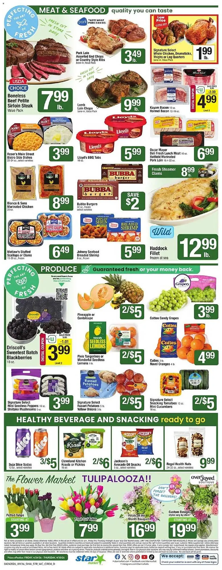 Weekly promotion Star Market weekly ad spanning from April 24 to April 30 2026 - Page 4 for Catalogue 365