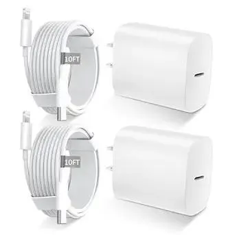 iPhone 14 13 12 11 Fast Charger MFi Certified,10FT Long Fast Charging Lightning Cable with 20W USB C Charger Block for iPhone 14/14 Pro Max/13/13 Pro Max/12/12 Pro Max/11/11Pro/XS/Max/XR/X,iPad