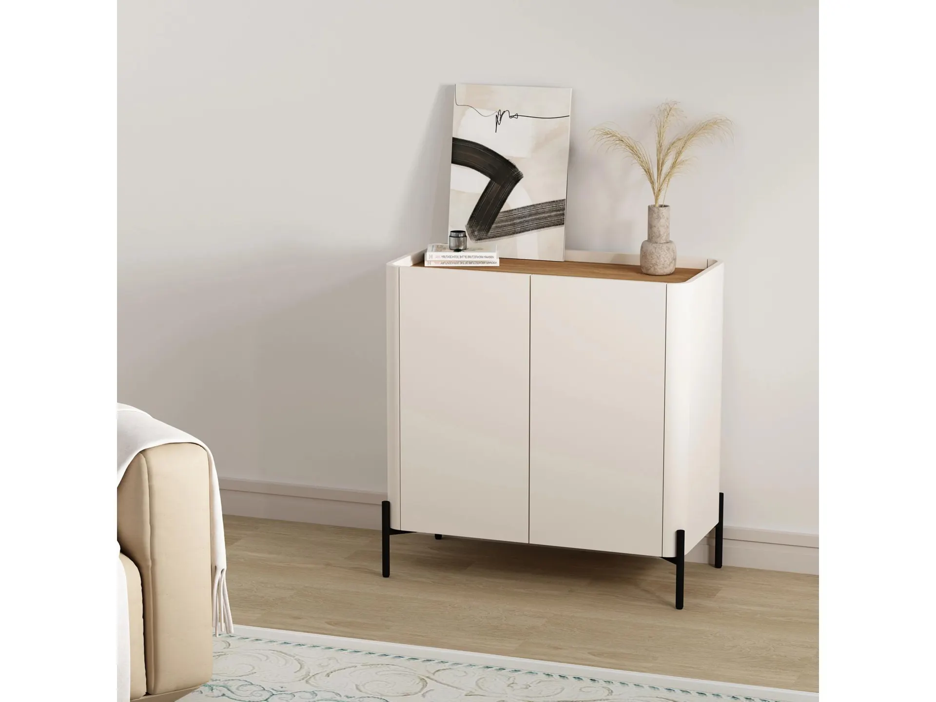 Manhattan Comfort Abbey 32" Accent Cabinet with Adjustable Shelves