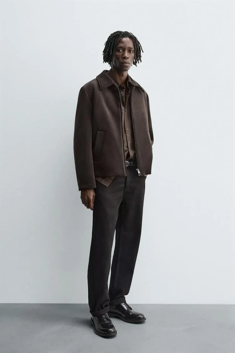 REGULAR FIT VELVET JACKET
