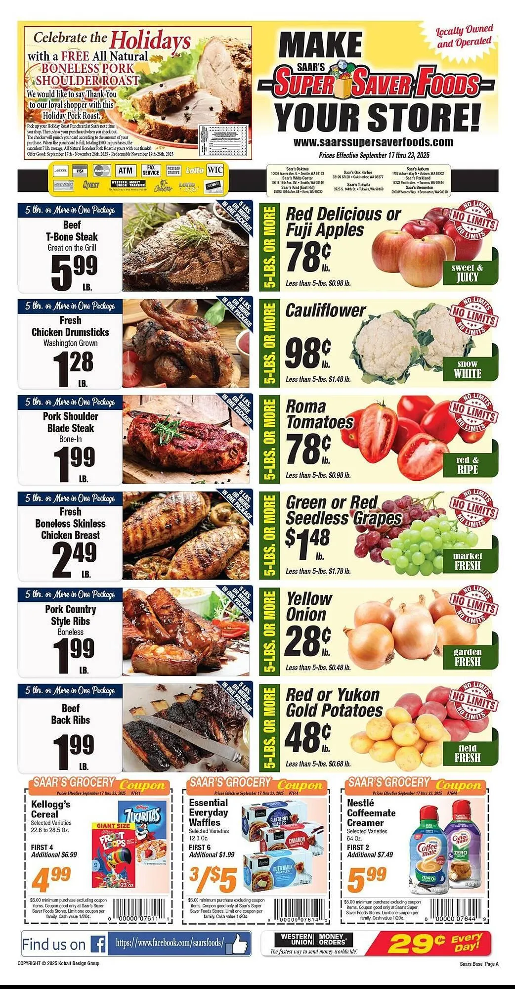 Weekly ad Super Saver weekly ad from September 17 to September 23 2025 - Page 1