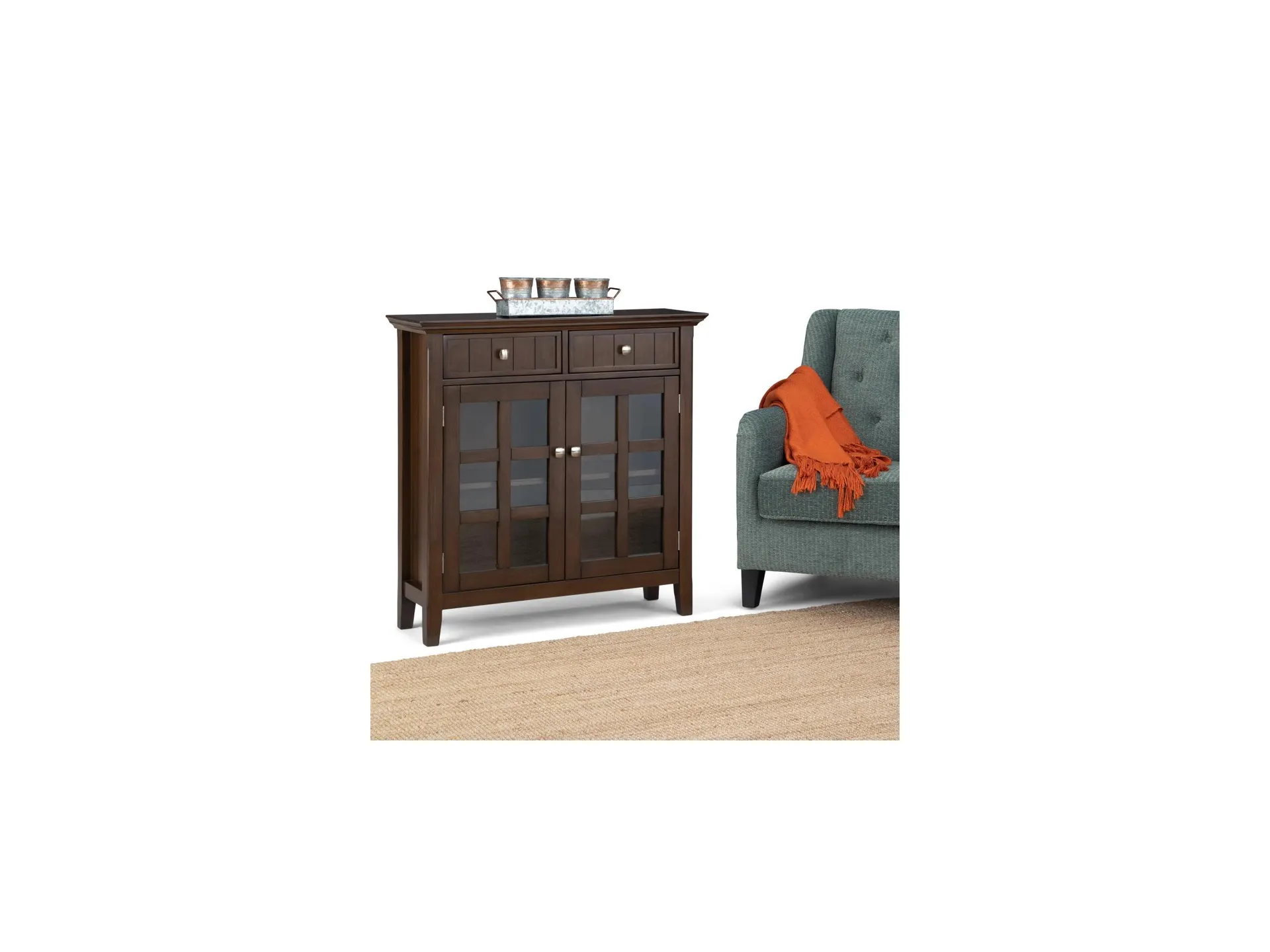 Acadian 36" Rustic Storage Cabinet