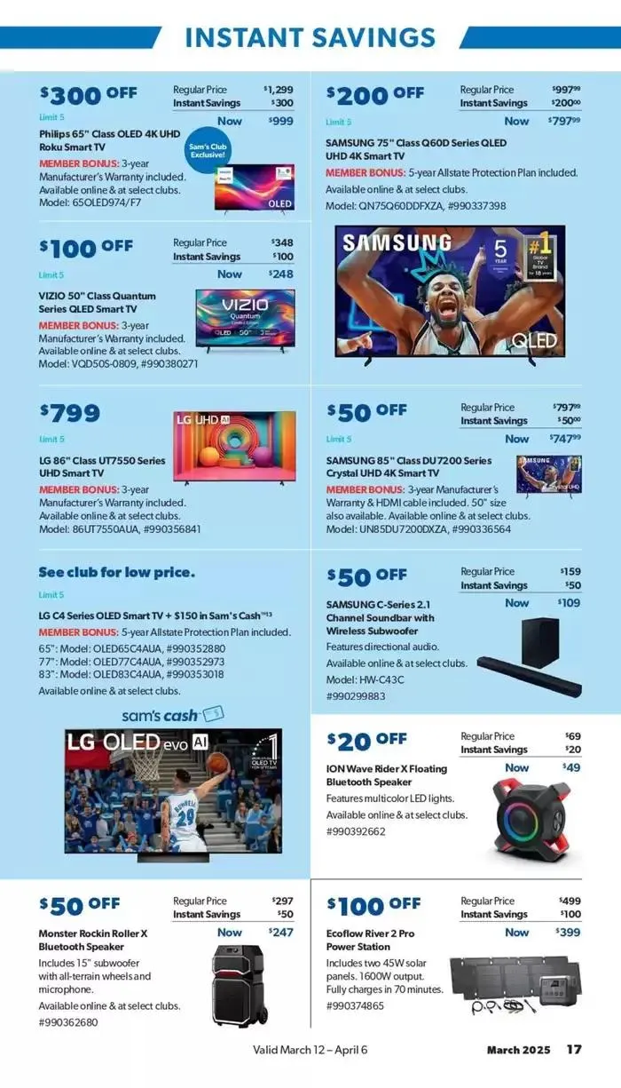 Weekly ad Sam's Club Weekly ad from March 12 to April 6 2025 - Page 17