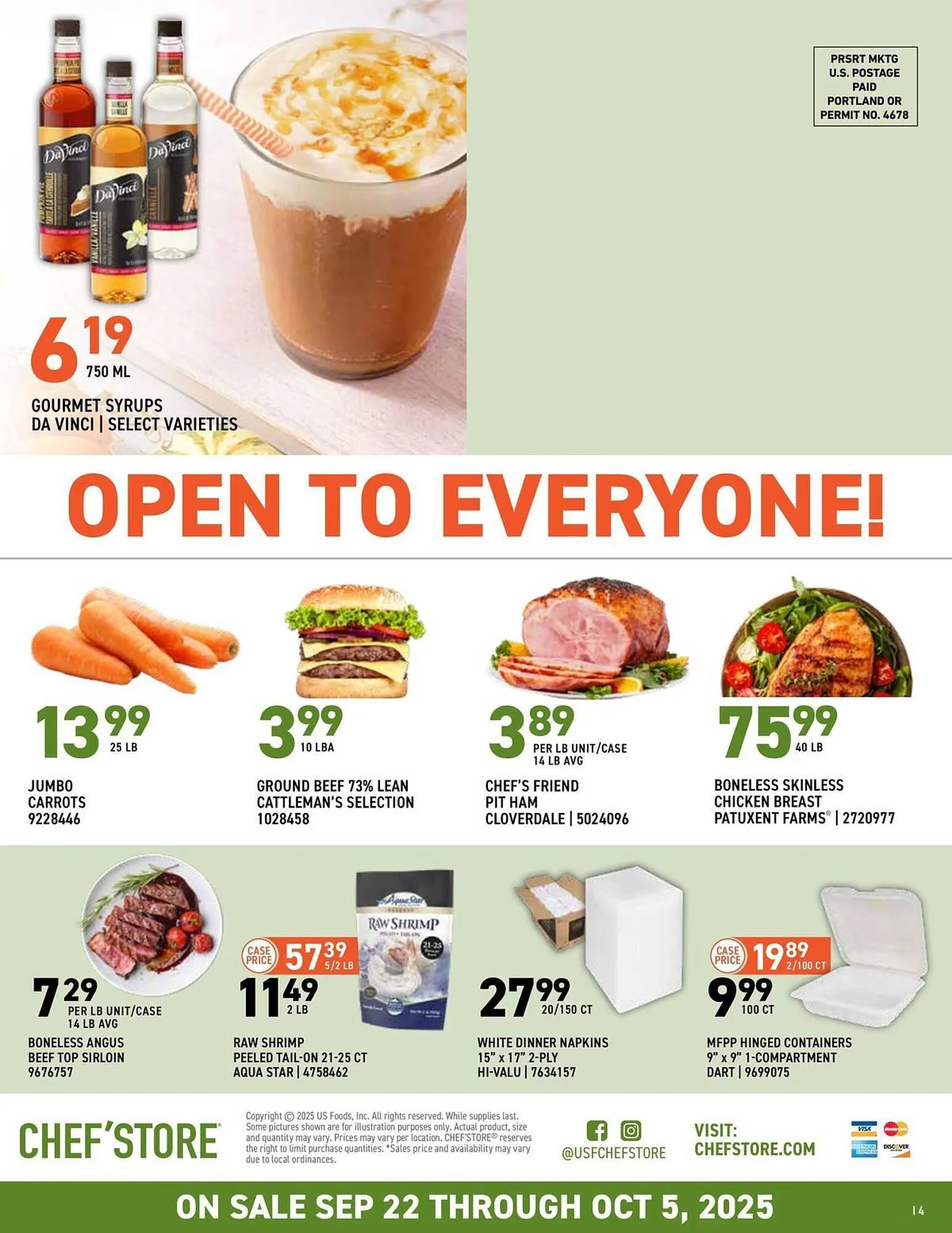 Weekly ad US Foods Chef's Store weekly ad from September 22 to October 7 2025 - Page 4