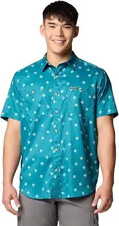 Columbia Men's Utilizer Printed Woven Short Sleeve