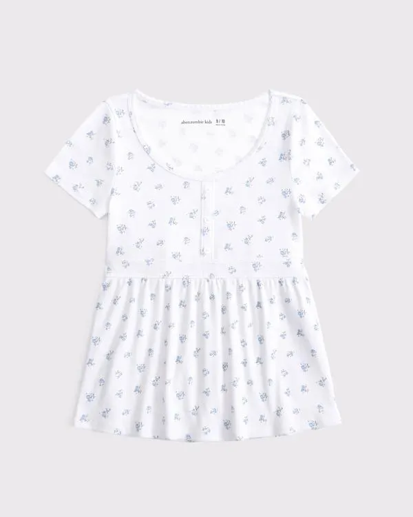 short-sleeve babydoll top
