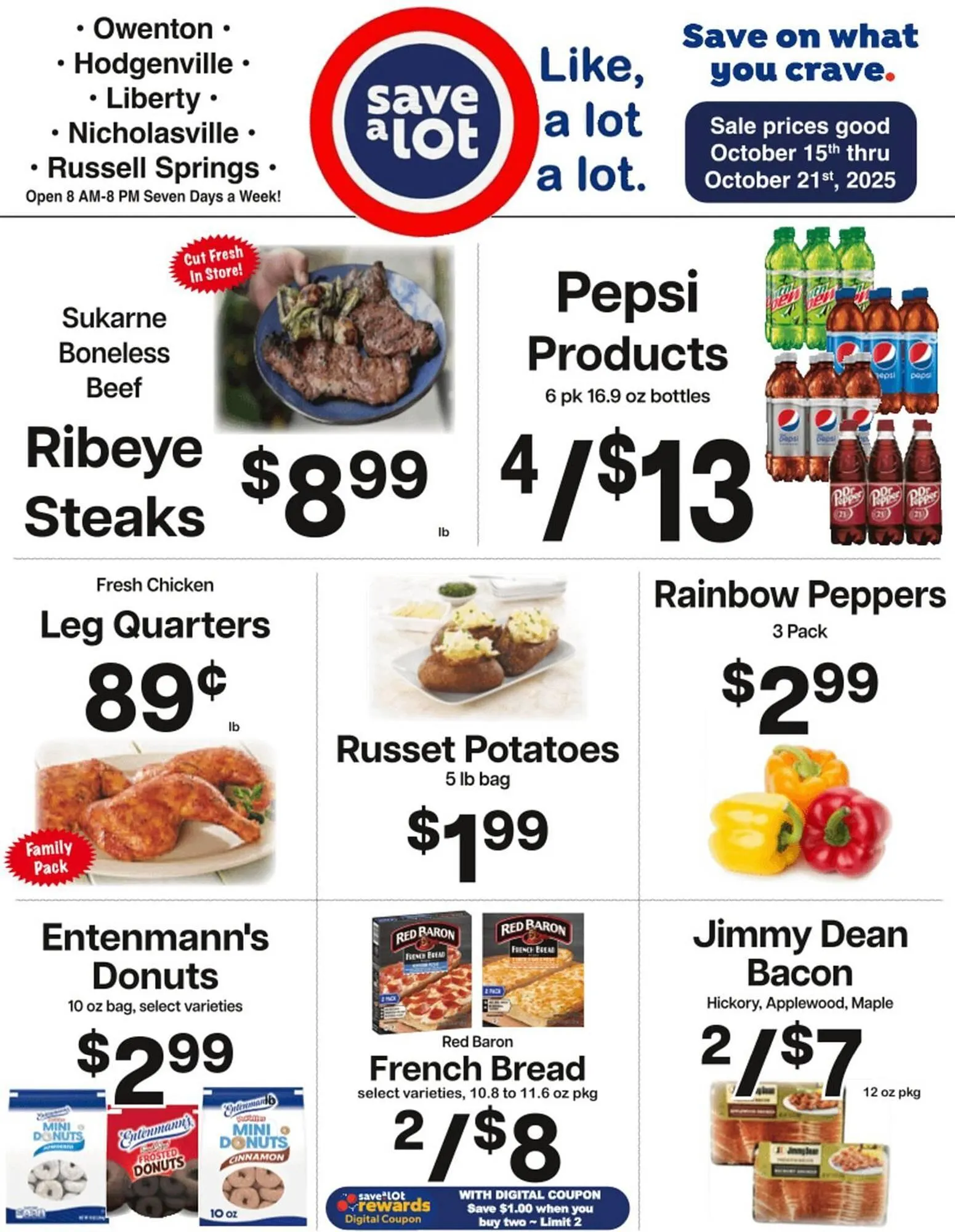 Weekly ad Save a Lot weekly ad from October 15 to October 21 2025 - Page 1