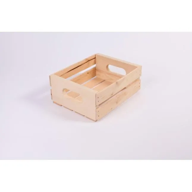 Style Selections ( 9.5-in W x 4.75-in H x 11.75-in D ) Natural Wood Stackable Bin