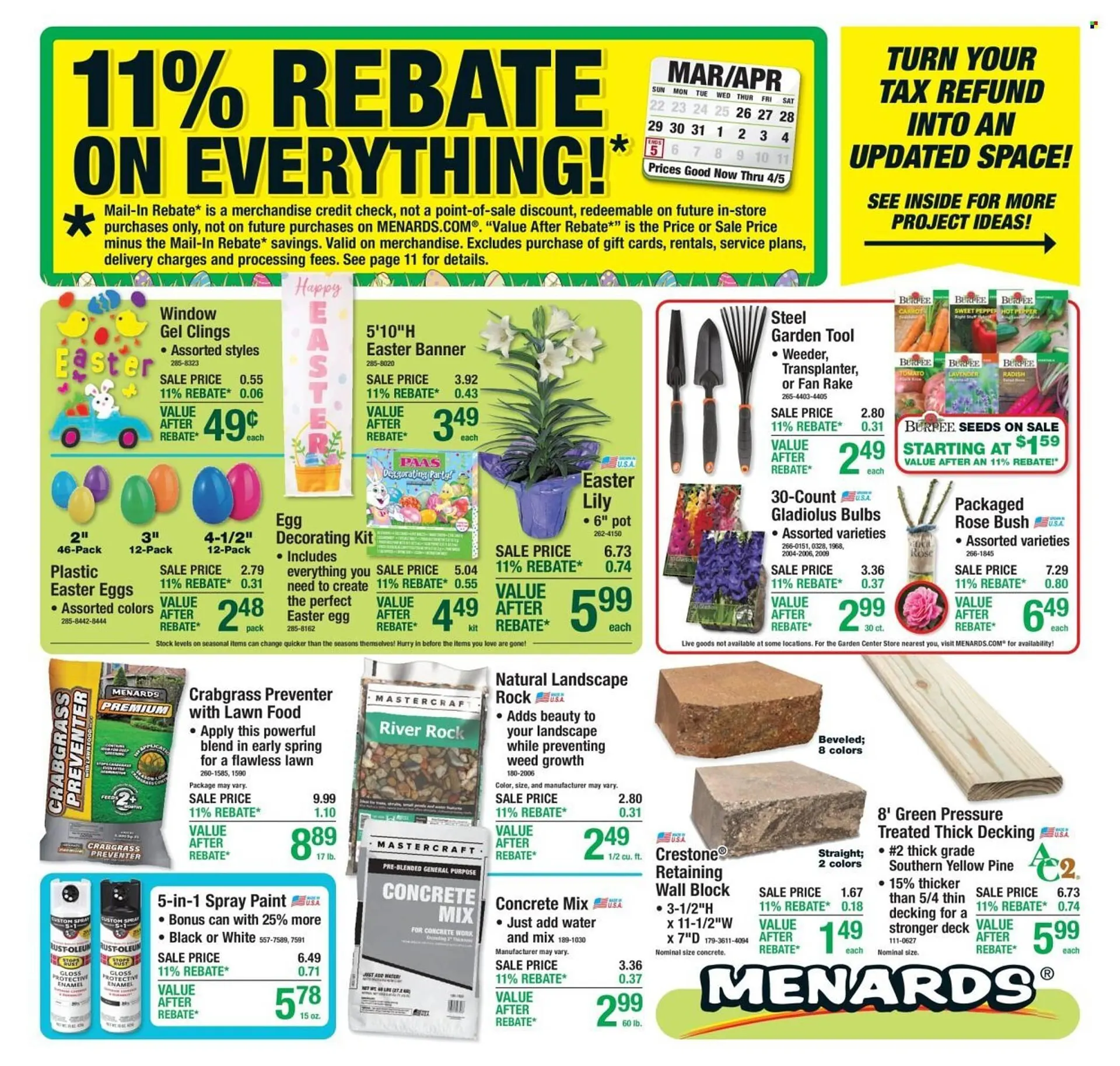 Weekly ad Menards weekly ad from March 26 to April 5 2026 - Page 1