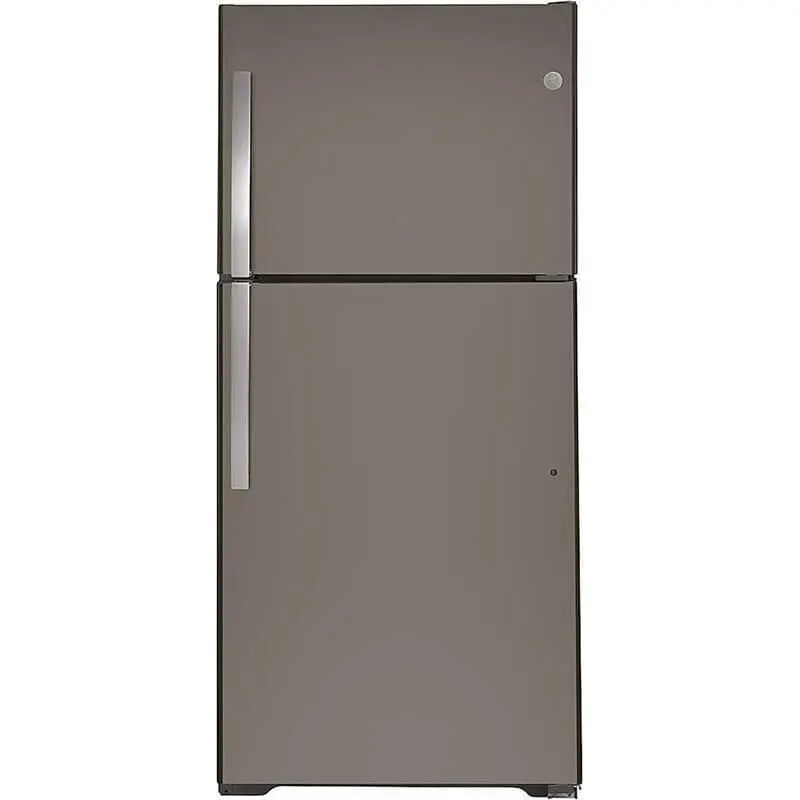 GE 30 in. 19.2 cu. ft. Garage Ready Top Freezer Refrigerator - Fingerprint Resistant Slate