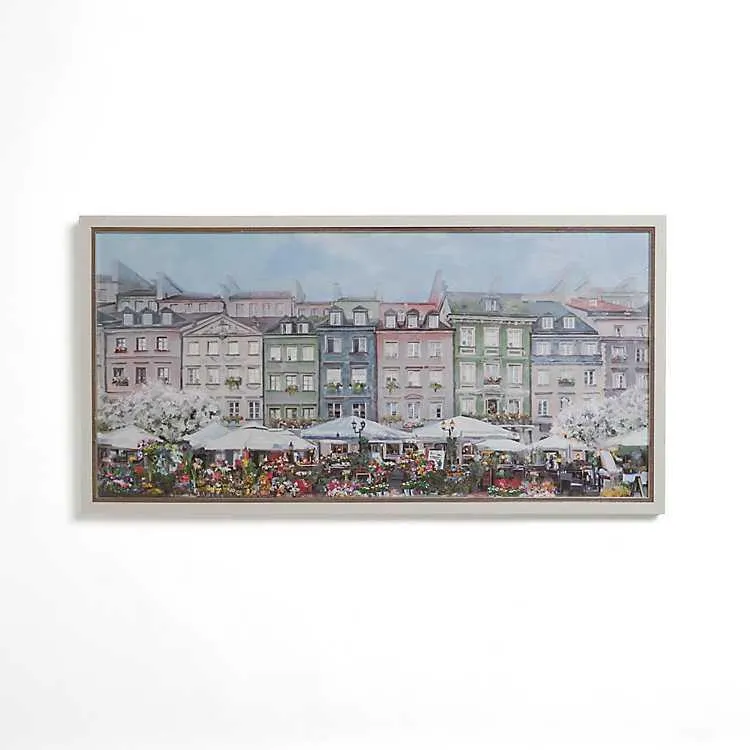 The Flower Market Framed Art Print