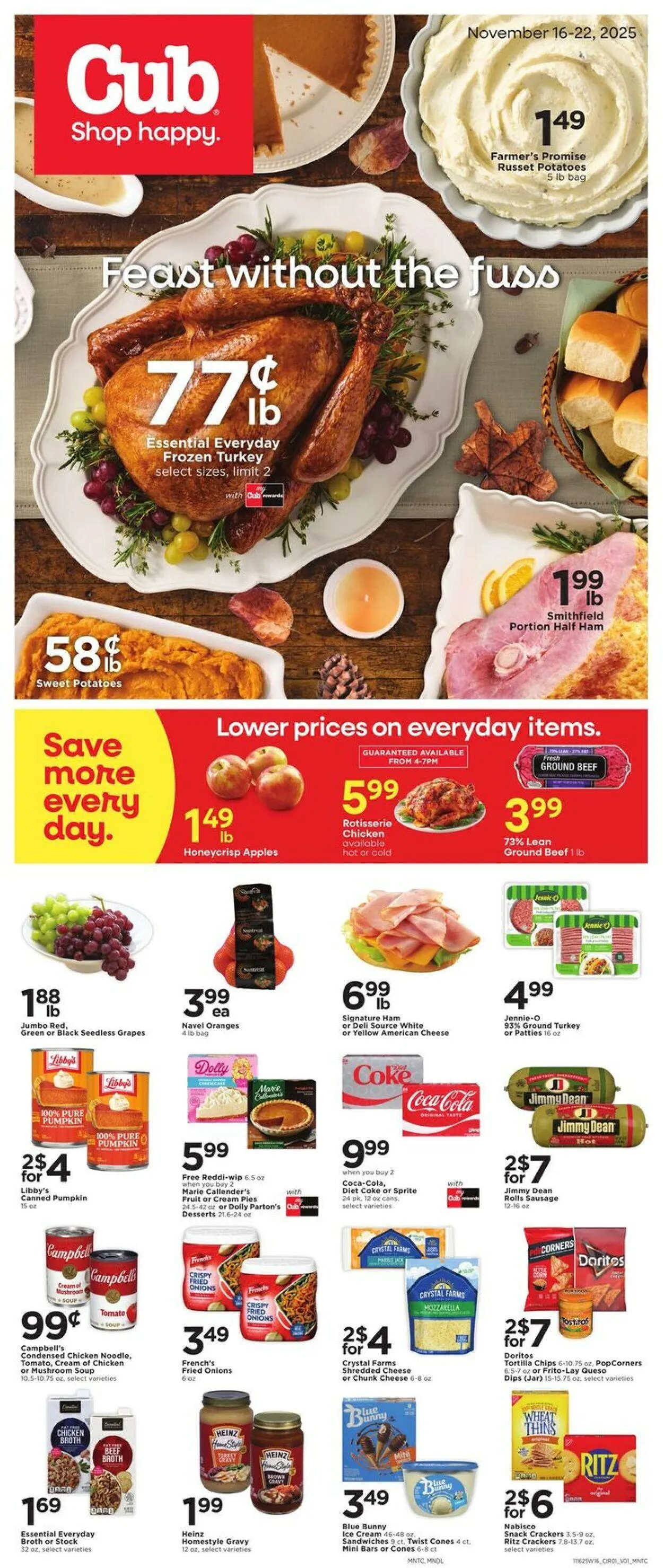 Weekly ad Cub Foods Current weekly ad from November 16 to November 22 2025 - Page 1