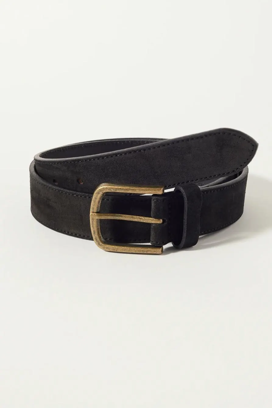 mens suede belt