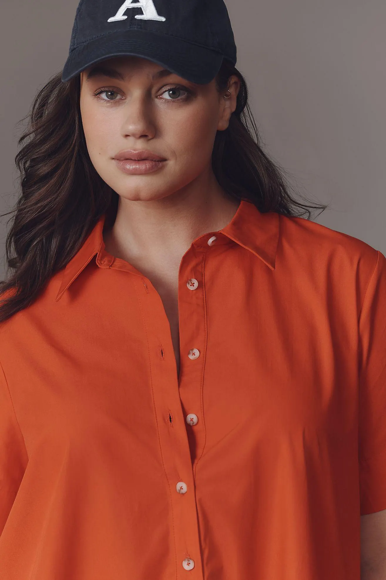 The Pollie Short-Sleeve Swing Tunic Mini Dress