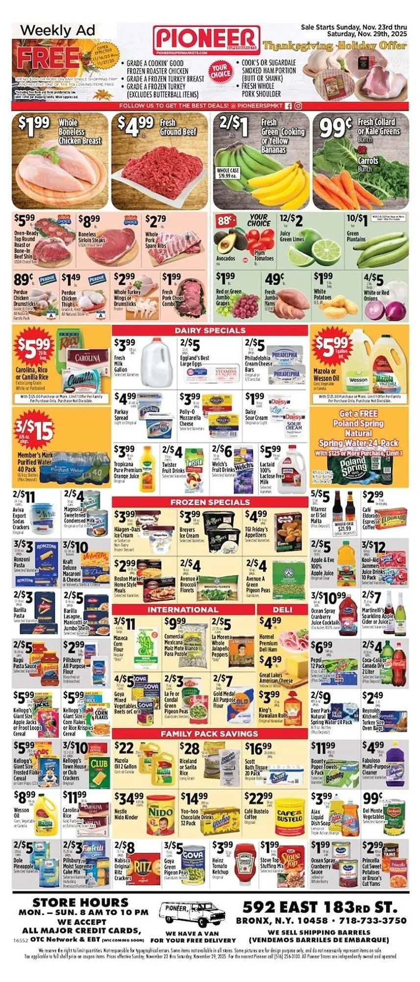 Weekly ad Pioneer Supermarkets weekly ad from November 23 to November 29 2025 - Page 1