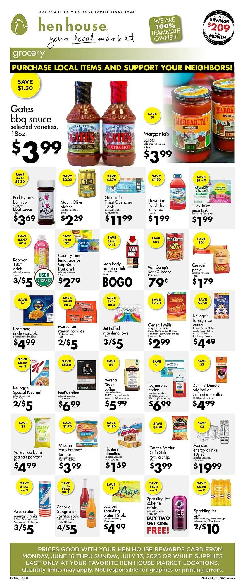 Weekly ad Hen House Weekly Ad from June 16 to July 13 2025 - Page 2