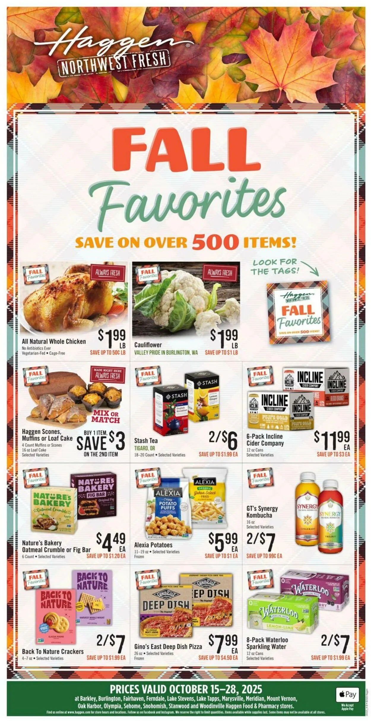 Weekly ad Haggen Current weekly ad from October 15 to October 28 2025 - Page 1
