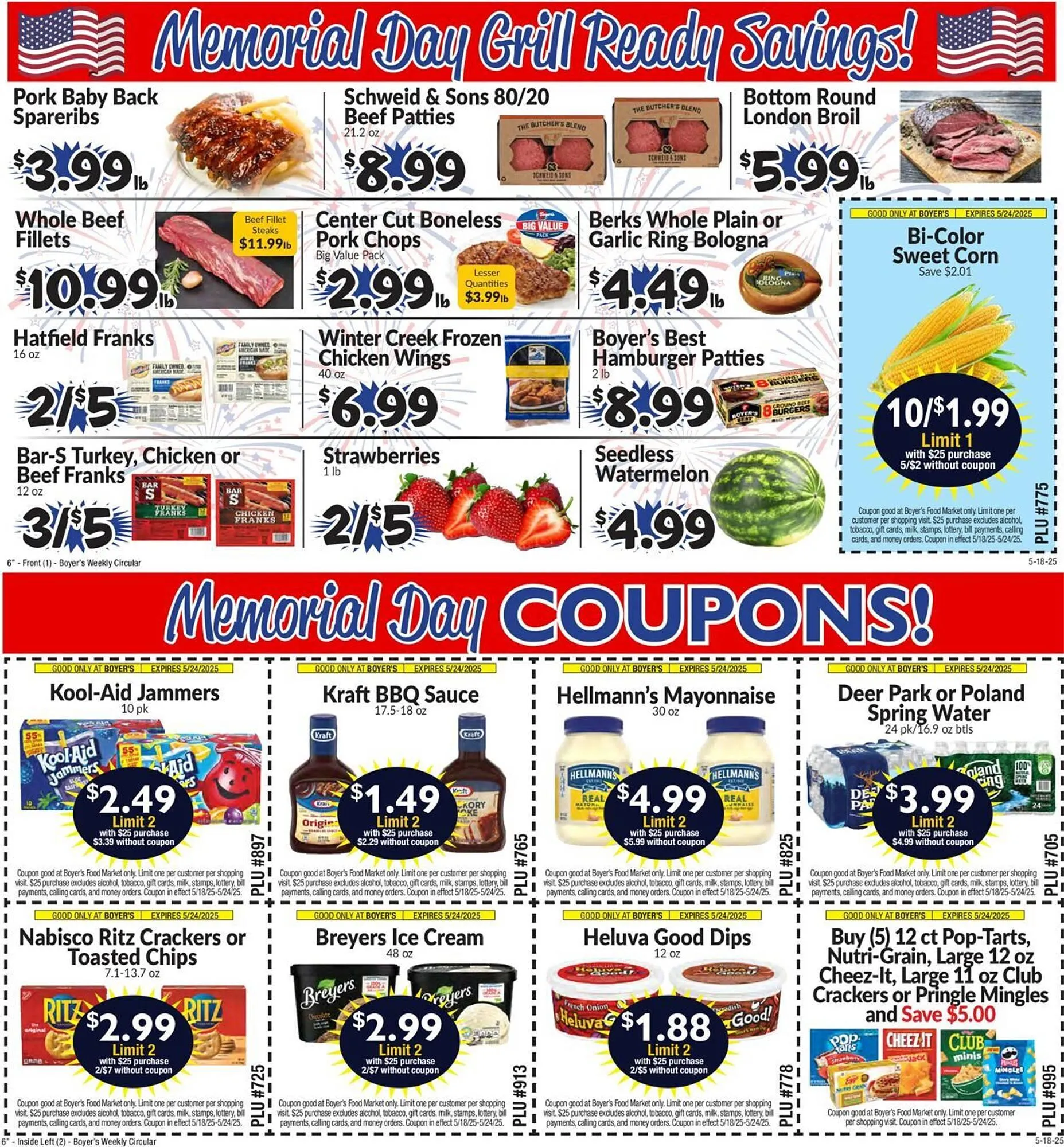 Weekly ad Boyer's Food Markets Weekly Ad from May 18 to May 24 2025 - Page 1