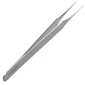 Ingrown Hair Tweezers | Pointed Tip | Precision Stainless Steel | Extra Sharp and Perfectly Aligned for Ingrown Hair Treatment & Splinter Removal For Men and Women | By Tweezees