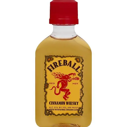 Fireball Whiskey, Cinnamon, Red Hot 50 ml