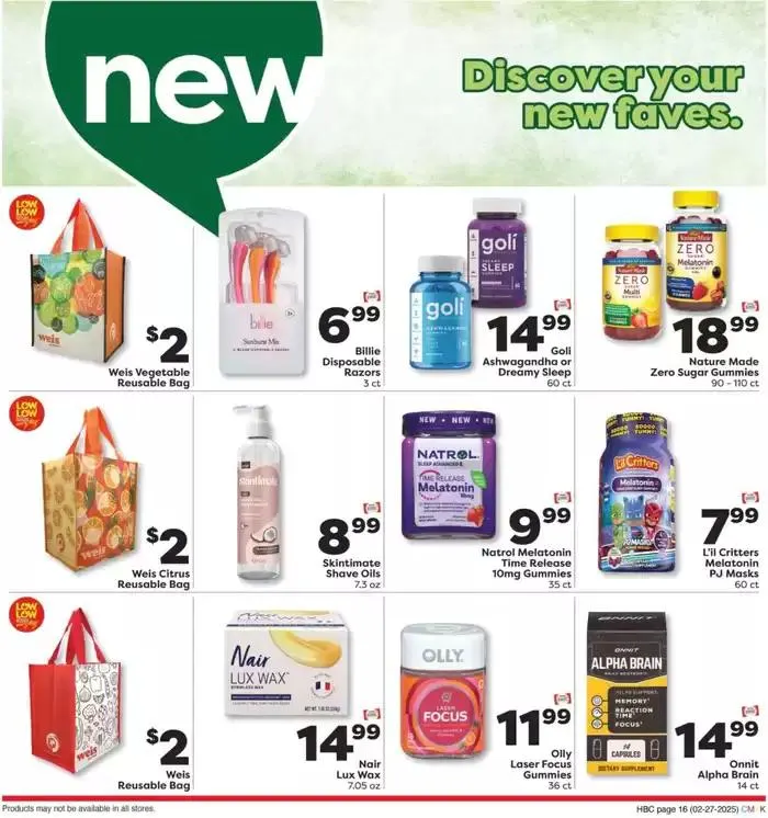 Weekly ad Weekly Ads Weis Markets from February 26 to March 26 2025 - Page 16