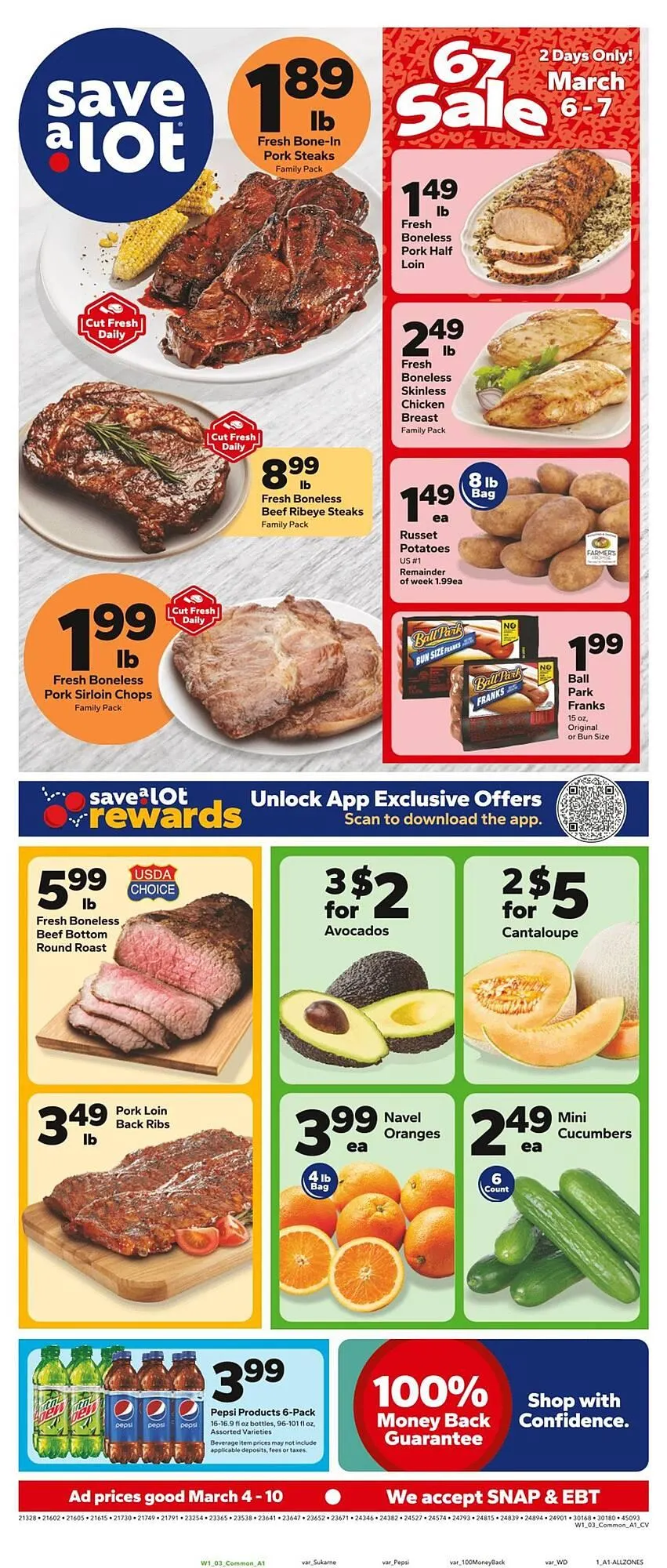 Weekly ad Save a Lot weekly ad from March 4 to March 10 2026 - Page 1