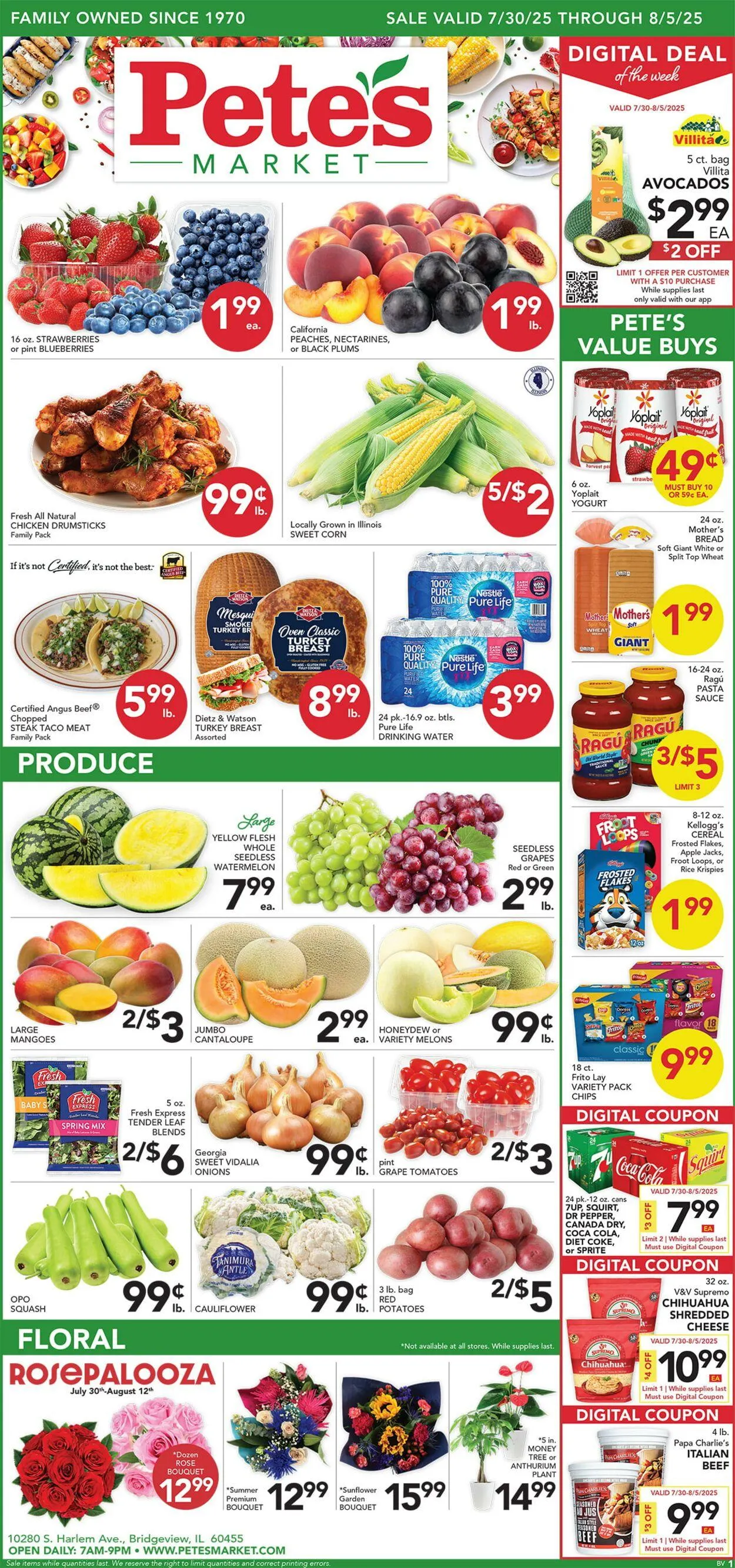 Weekly ad Pete's Fresh Market Current weekly ad from July 30 to August 5 2025 - Page 1
