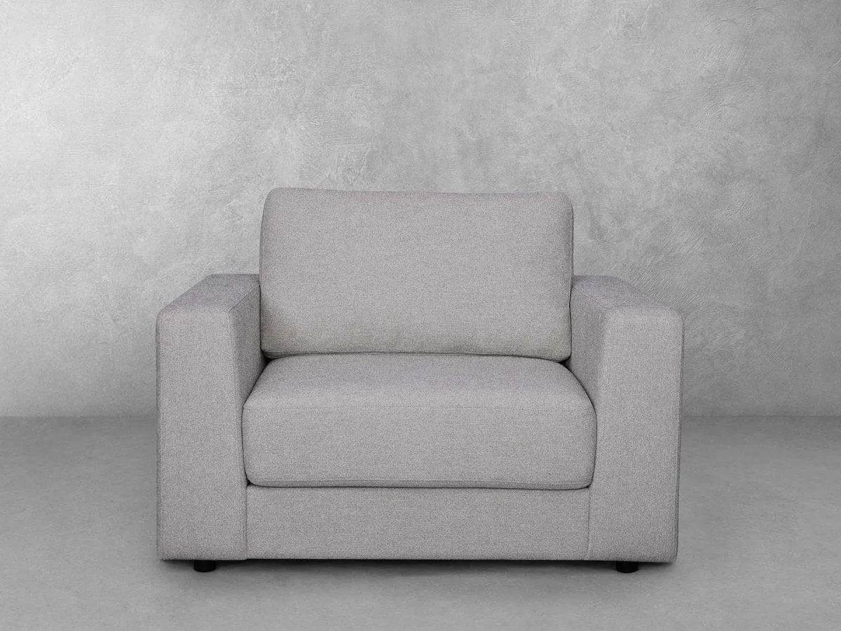 Elliot Fabric Chair - Light Gray