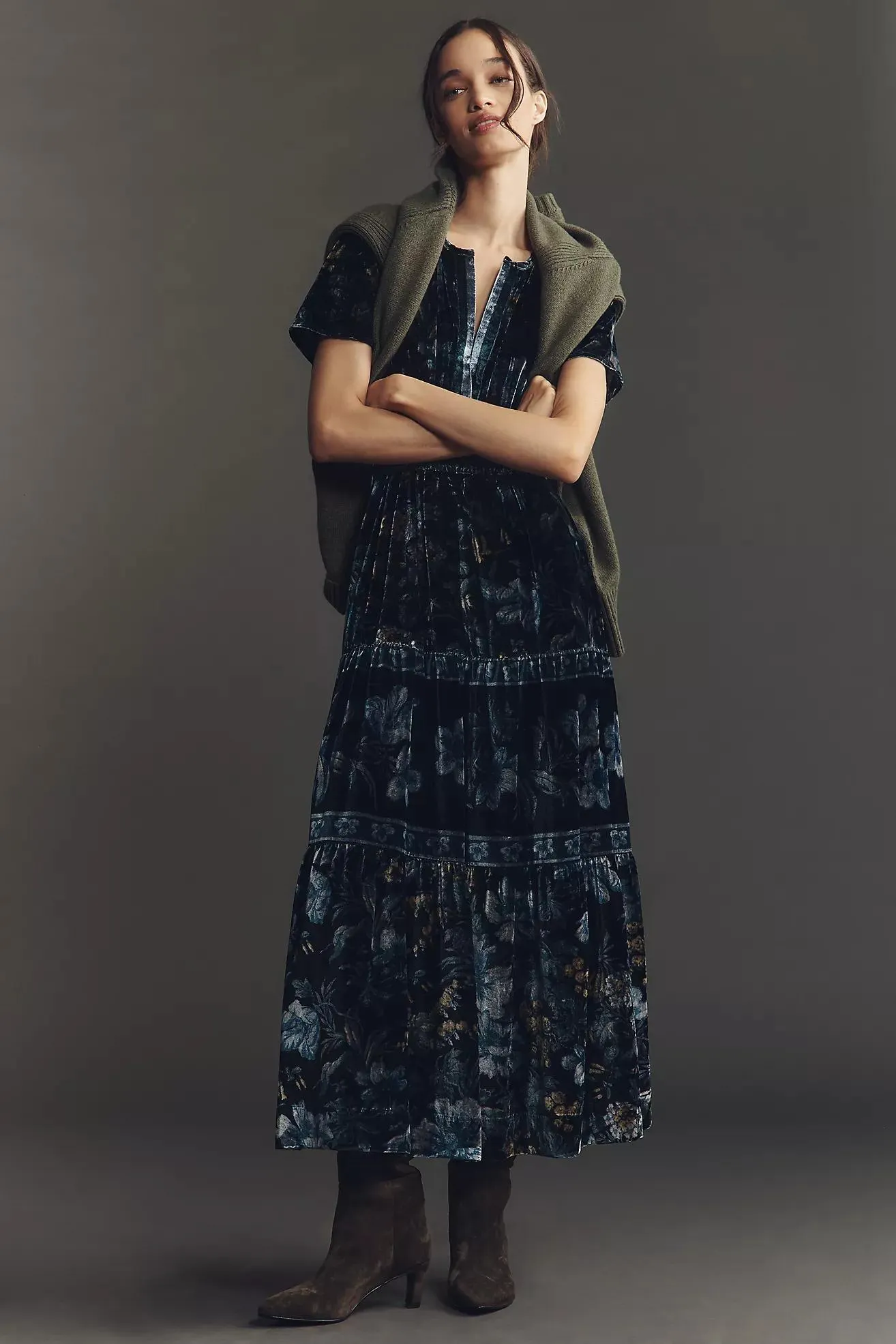 The Somerset Velvet Maxi Dress