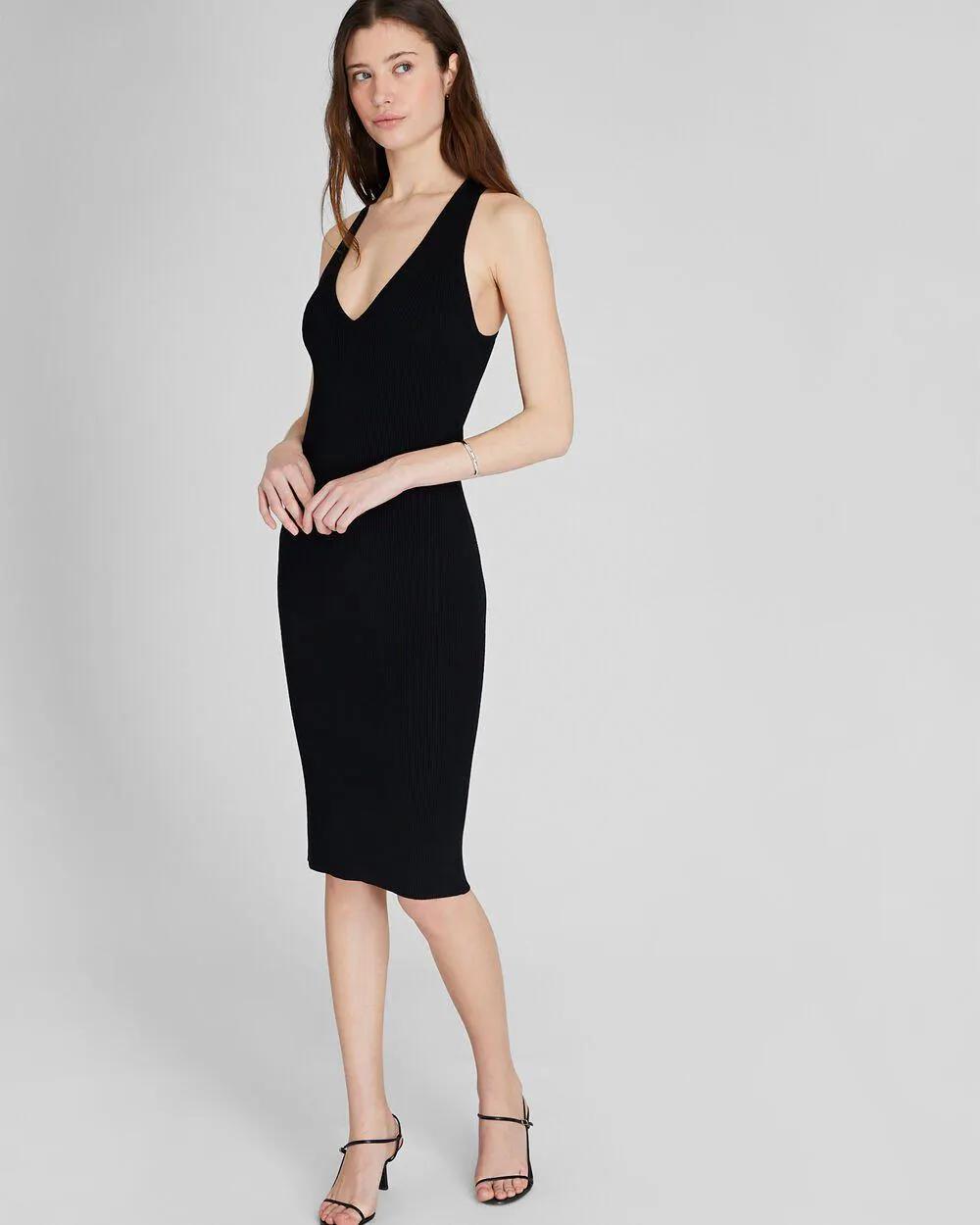 Ribbed Cross Back Dress