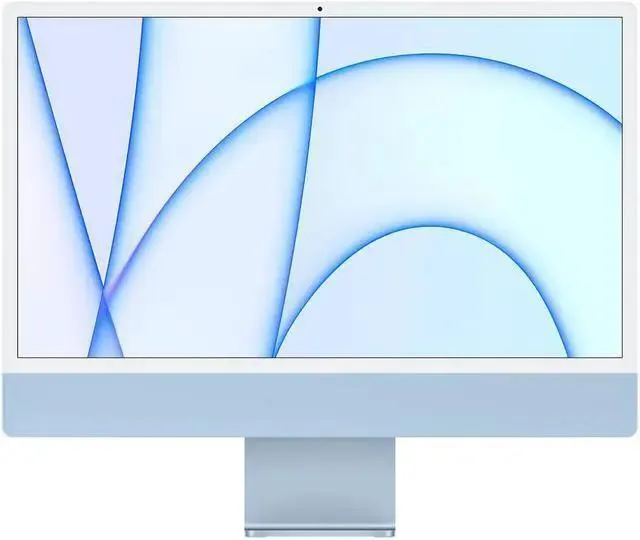 Apple A Grade Desktop Computer iMac 24-inch (Retina 4.5K 8GPU, Blue) 3.2GHZ 8-Core M1 (2021) MGPK3LL/A 16 GB & 512 GB Flash HD 4480 x 2520 Display Mac OS Includes Keyboard and Mouse