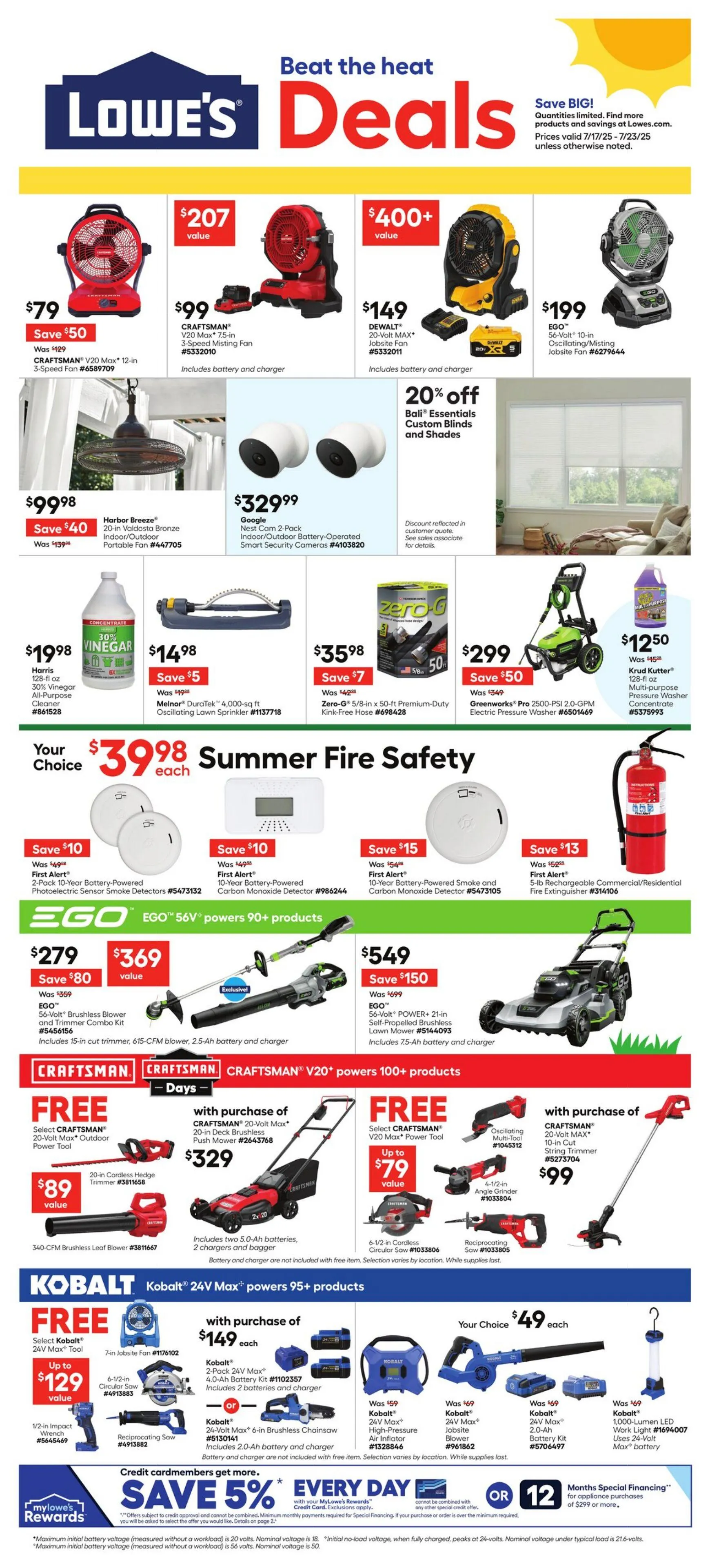 Weekly ad Lowe's from July 17 to July 23 2025 - Page 1