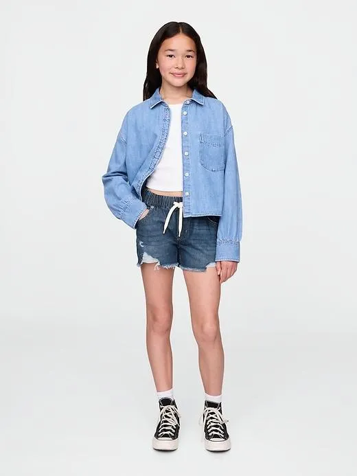 Kids Low Rise UltraSoft Stride Easy Denim Shorts