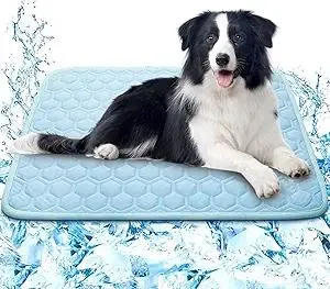 Upgrade Self-Cooling Mat for Dogs & Cats - Washable Pet Cooling Pad, Foldable Dog Cooling Mat Pet Cool Blanket for Indoor or Outdoor
