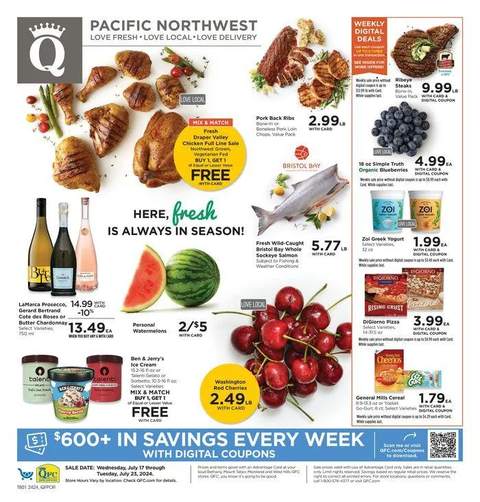Weekly ad Here, fresh Is Always In Season from July 17 to July 23 2024 - Page 1