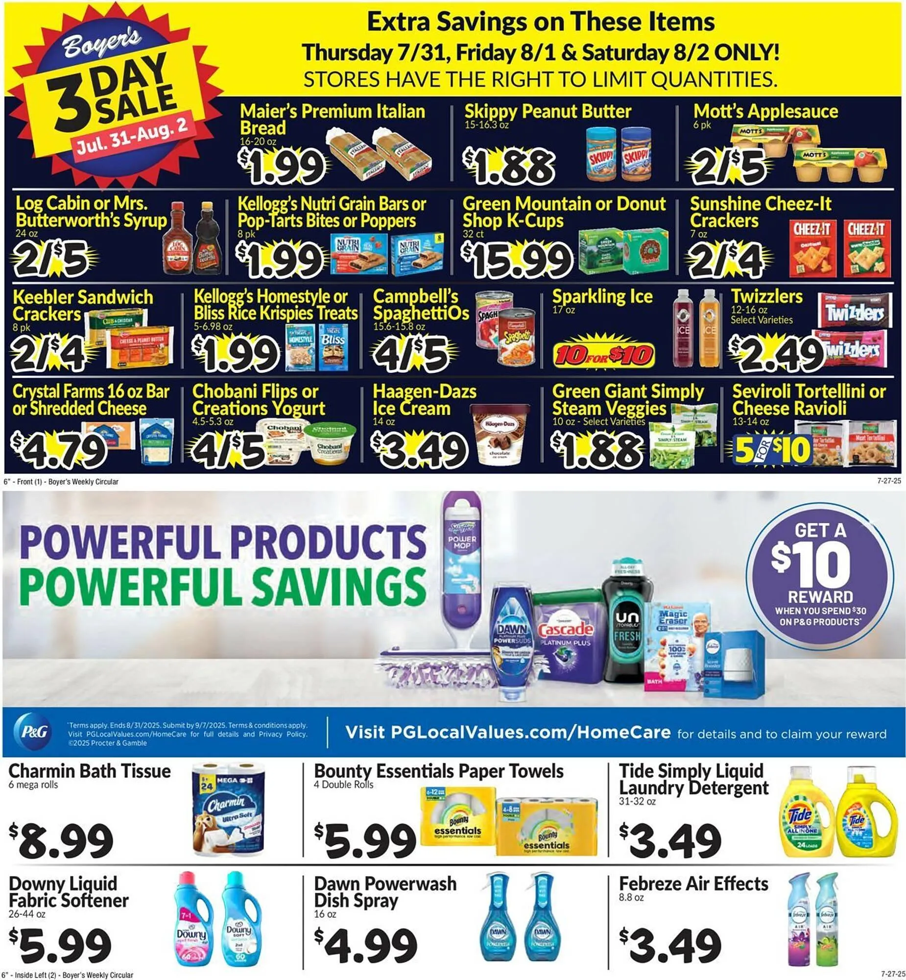 Boyers Food Markets Weekly Ad - 1