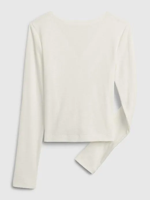 Kids Rib Ruched T-Shirt