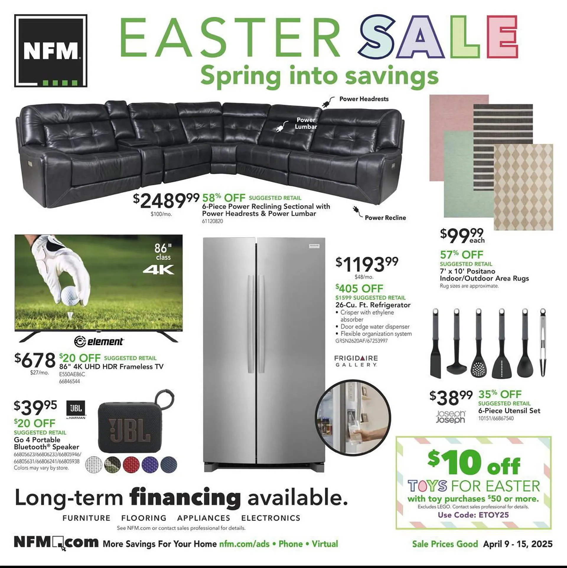 Weekly ad Nebraska Furniture Mart Weekly Ad from April 9 to April 15 2025 - Page 1