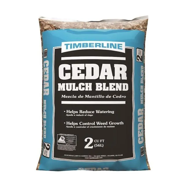 Timberline Premium 2-cu ft All Natural Cedar Mulch Blend Mulch
