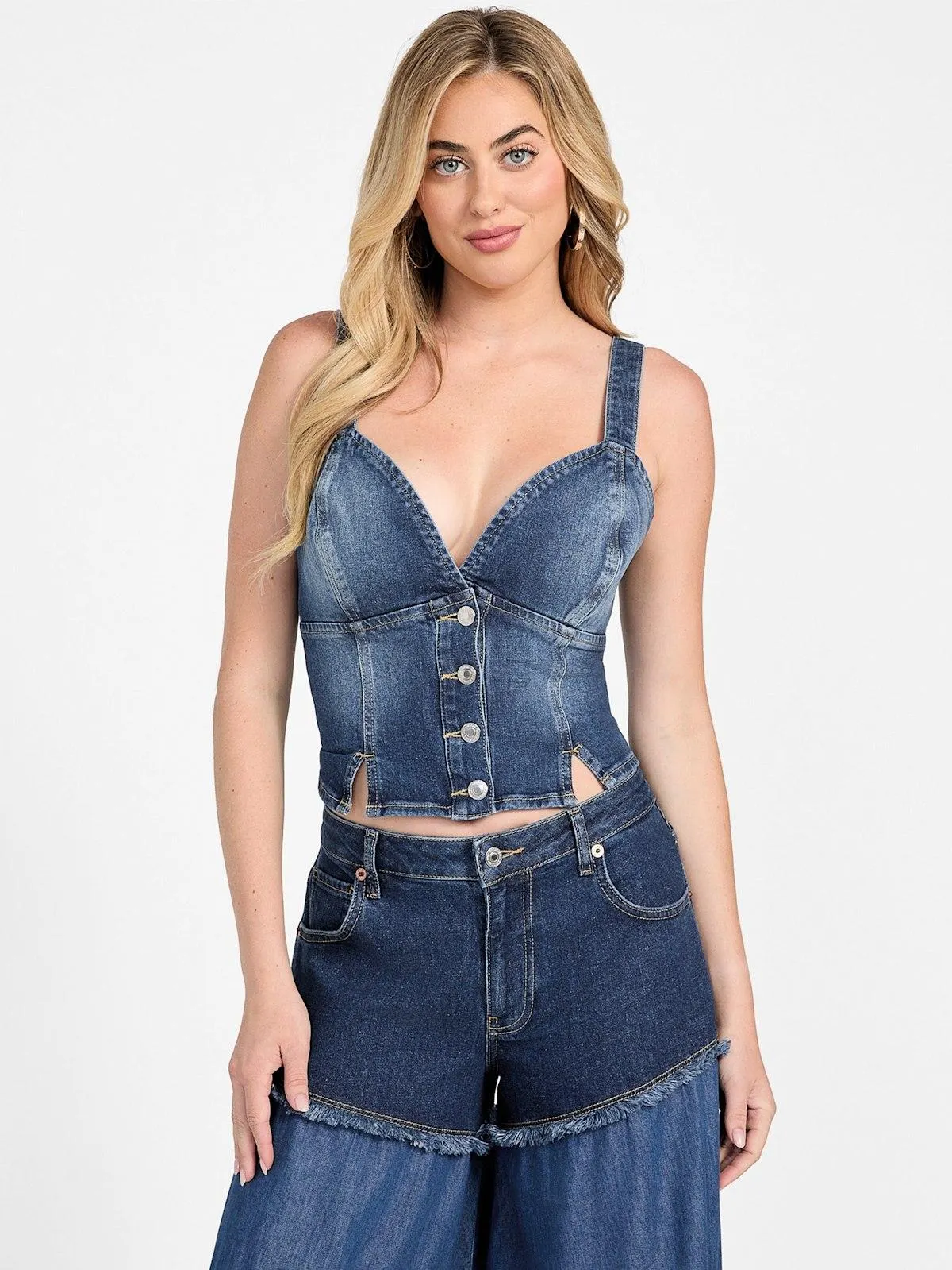 Cathy Denim Bustier