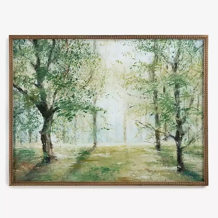 Moody Summer Trees Framed Art Print