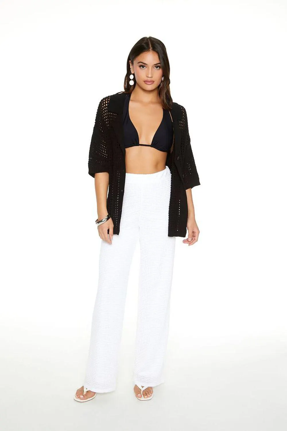 Crochet Straight-Leg Pants