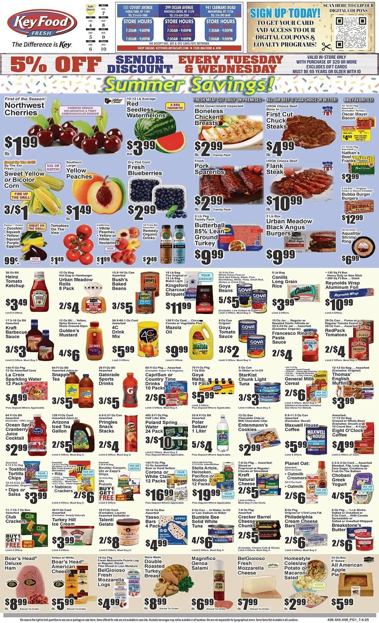 Weekly ad Key Food Weekly Ad from July 7 to July 10 2025 - Page 1