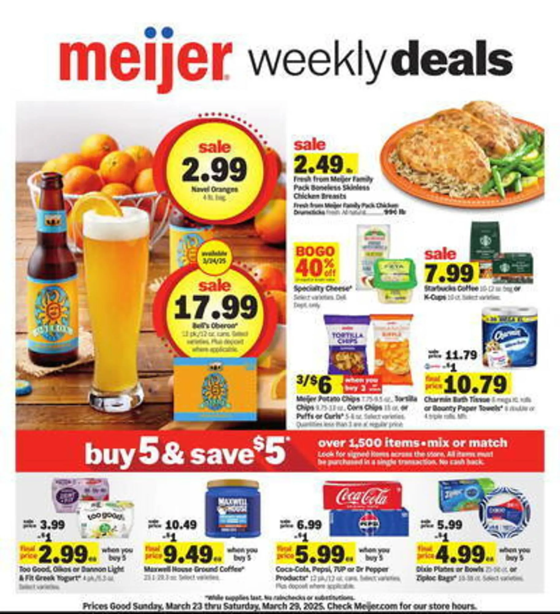 Weekly ad Meijer Weekly Ad from March 23 to March 29 2025 - Page 1